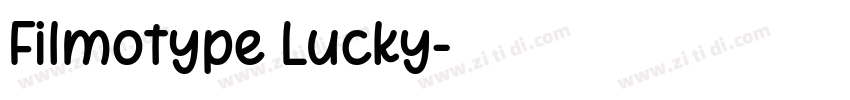 Filmotype Lucky字体转换